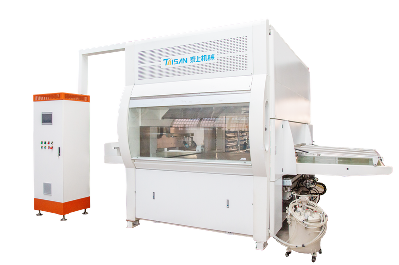 Automatic Spray Booth For Wardrobe And Cupboard Door Panels With Flat